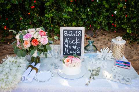 Ceremony Cake | Hawaii Beach Weddings & Elopements | Married with Aloha, LLC