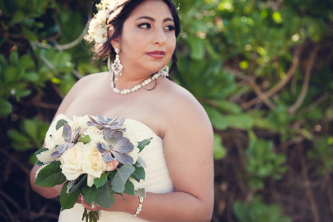 Brides Nosegay Wedding Bouquet (Popular) | Hawaii Beach Weddings & Elopements | Married with Aloha, LLC