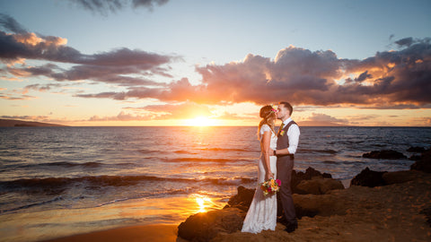 "Love & Laughter" Wedding Package | Hawaii Beach Weddings & Elopements | Married with Aloha, LLC