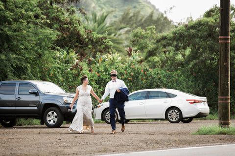 A "First Look" Photoshoot | Hawaii Beach Weddings & Elopements | Married with Aloha, LLC