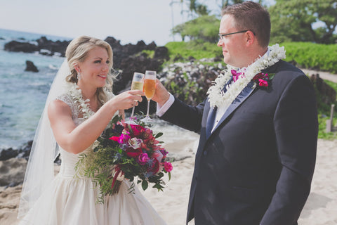 "Love & Laughter" Wedding Package | Hawaii Beach Weddings & Elopements | Married with Aloha, LLC