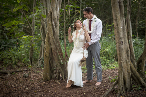 Brides Hawaiian Haku Head Lei (Popular) | Hawaii Beach Weddings & Elopements | Married with Aloha, LLC