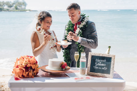 Ceremony Cake | Hawaii Beach Weddings & Elopements | Married with Aloha, LLC