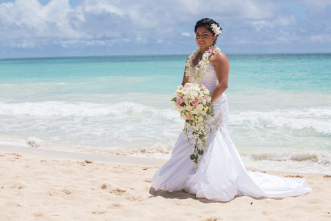 Brides Nosegay Wedding Bouquet (Popular) | Hawaii Beach Weddings & Elopements | Married with Aloha, LLC