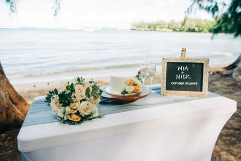 Ceremony Cake | Hawaii Beach Weddings & Elopements | Married with Aloha, LLC