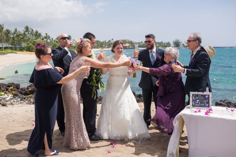 "Love & Laughter" Wedding Package | Hawaii Beach Weddings & Elopements | Married with Aloha, LLC