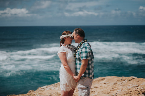 Brides Hawaiian Haku Head Lei (Popular) | Hawaii Beach Weddings & Elopements | Married with Aloha, LLC