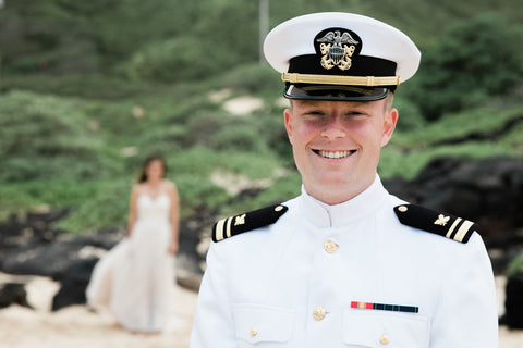 A "First Look" Photoshoot | Hawaii Beach Weddings & Elopements | Married with Aloha, LLC