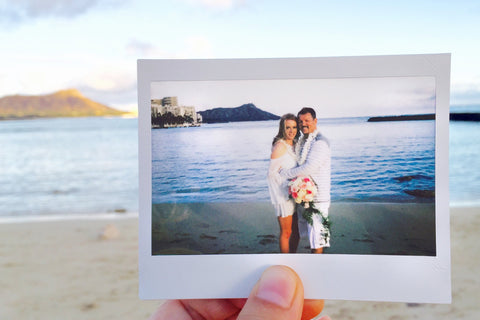 A Polaroid Moment | Hawaii Beach Weddings & Elopements | Married with Aloha, LLC